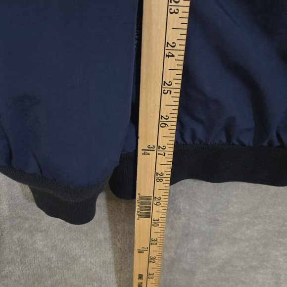 LL Bean Warm up Jacket Fleece Lined Mens Blue XL Tall Full Zip Bomber Outdoors - Picture 11 of 11